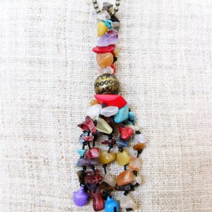 Keychain Zip Pull Bag Accessory Decoration circle colorful by Handmade. (AC1050)