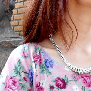 Red or Turquoise Drop Tear Pendent Necklace, Charm, Antique Brass Beads, Stone, Handmade Thailand Jewelry. (JN1014)