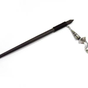 Hair Accessories Wooden Hair sticks, Silver Beads Charming, Wood Natural Thailand Handmade. JH1015